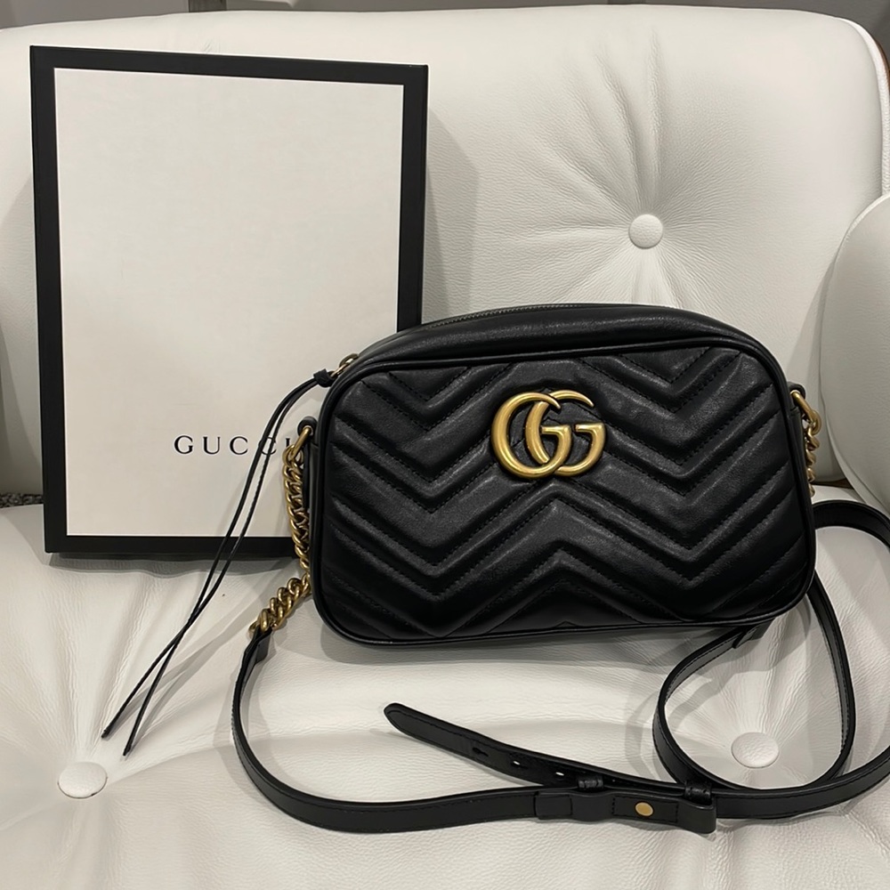 Gucci GG Marmont Small Matelassé Shoulder Bag